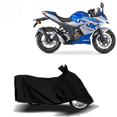 Exciting collections Two Wheeler Cover for Suzuki(Gixxer SF 250, Black)