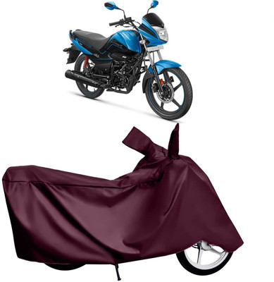 KEDIT Two Wheeler Cover for Universal For Bike(Splendor I Smart, Maroon)