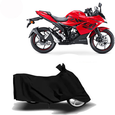 Exciting collections Two Wheeler Cover for Suzuki(Gixxer SF 150, Black)