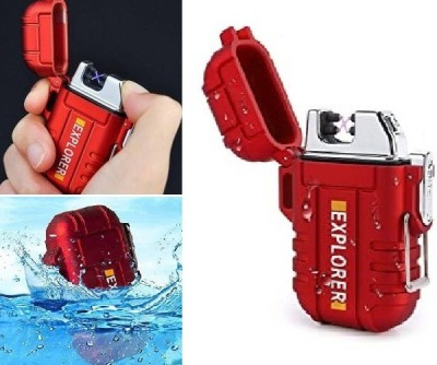 Explorer ™ Windproof And Waterproof, Flameless Flame Explorer Lighter This Amazing Spark Will Light Anything You Need To Be Light Within A Second This Lighter Is Waterproof When The Buckle Is Closed With Just One Simple Button You Can Get Access To The Most Amazing And Powerful Spark In The Lighter 