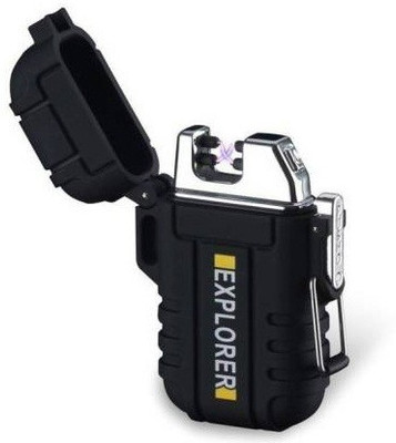 Explorer Thunder Cool Survival Waterproof Flameless Explorer Tesla Coil /Dual Arc/Plasma Lighter | This Amazing Spark Will Light Anything You Need To Be Light Within A Second | This Lighter Is Waterproof When The Buckle Is Closed With Just One Simple Button You Can Get Access To The Most Amazing And