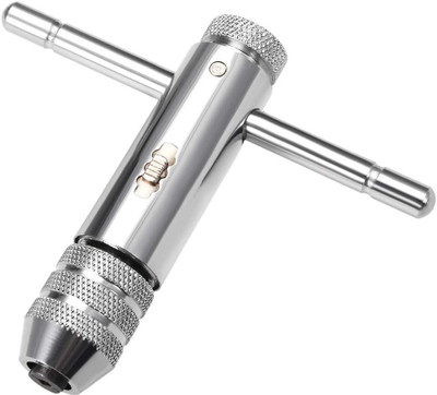 uptodatetools Adjustable T-Handle Ratchet Tap Wrench Kit M3-M8 Single Sided Rachet Wrench(Pack of 1)