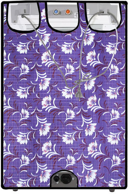 JM Homefurnishings Front Loading Washing Machine  Cover(Width: 66 cm, Violet)