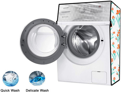 JM Homefurnishings Front Loading Washing Machine  Cover(Width: 62 cm, Tonys Pink, Panache)