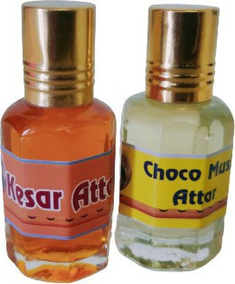 kah attar KESAR & CHOCO MUSK ATTAR 12ML EACH Floral Attar(Natural)