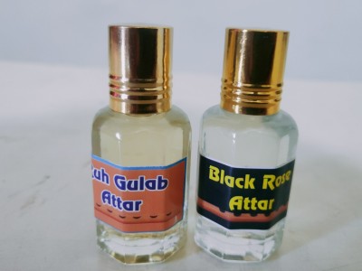 Gladify RUH GULAB & BLACK ROSE ATTAR 12ML EACH Floral Attar(Natural)