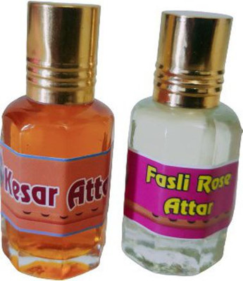 kah attar KESAR & FASLI ROSE ATTAR 12ML EACH Floral Attar(Natural)