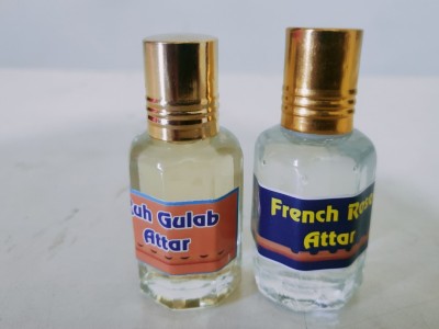 Gladify RUH GULAB & FRENCH ROSE ATTAR 12ML EACH Floral Attar(Natural)