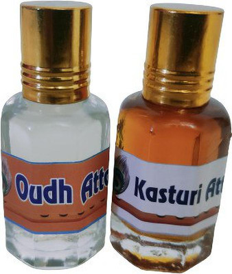kah attar OUDH & KASTURI ATTAR 12ML EACH Floral Attar(Natural)
