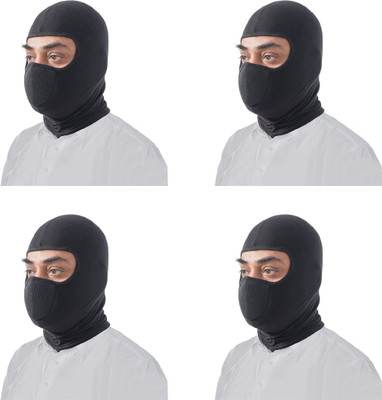 GLIDERS Black Bike Face Mask for Boys(Size: M,  Balaclava)