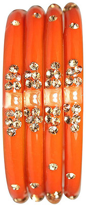 NMII Glass Beads, Zircon Bangle Set(Pack of 4)