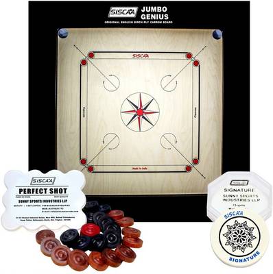 siscaa Jumbo Genius Carrom Board 36mm 100 cm Carrom Board