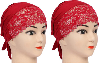 MONATI Embellished Skull Cap Cap(Pack of 2)