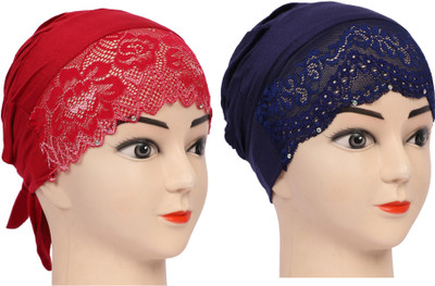 MONATI Solid Skull Cap Cap(Pack of 2)