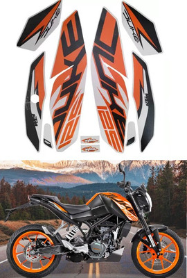 Voiture Sticker & Decal for Bike(Orange)