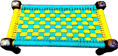 Firmus Nylon Pooja Chowki(Blue, Yellow, Pack of 1) deal from flipkart