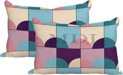 MDJ Printed Pillows Cover(Pack of 2, 43.18 cm*68.58 cm, Multicolor)