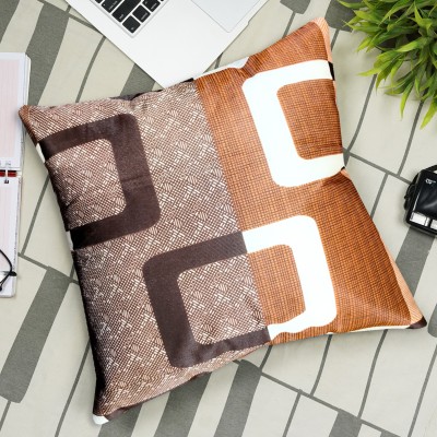 Comfort House Geometric Cushions Cover(60 cm*60 cm, Brown)