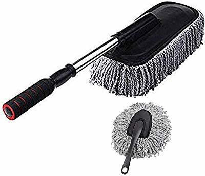 CarEempire Microfiber Multipurpose Car Cleaning Duster, Extendable Handle Duster for Car Wet and Dry Duster Set(Pack of 2)