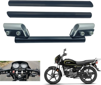 Znee Smart ZX-TA-SIL-3T Bike Racer Bike Handlebar Copaitable With All Hero Splendor Handle Bar(Black, Silver)