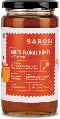 BAROSI Multi Floral Honey,NMR Tested,500 gm, Glass Jar,Pack of 1(500 g)