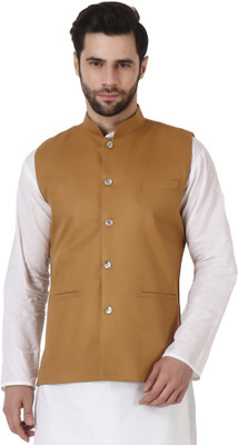 Maleno Sleeveless Solid Men Jacket