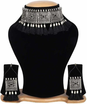 World Wide Villa Oxidised Silver Silver Jewellery Set(Pack of 1)