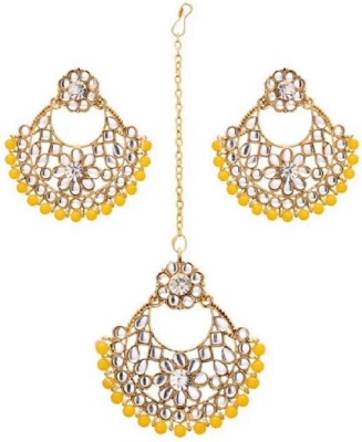 TANLOOMS Brass Yellow Jewellery Set(Pack of 1)