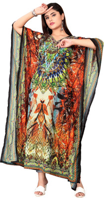 HSFS Printed Georgette Women Kaftan