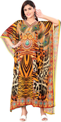 HSFS Printed Georgette Women Kaftan
