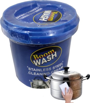 KIRMESH FASHION Boom Wash Stainless Steel Cleaning Cream Kitchen Cleaner Kitchen Cleaner Kitchen Cleaner(500 g)