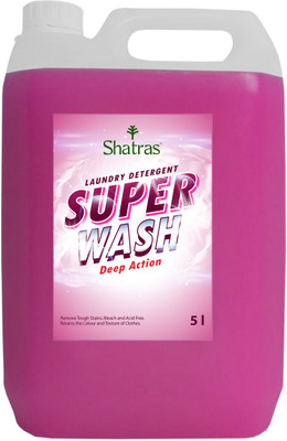 Shatras Liquid Detergent, Suitable for top load and front load, Laundry Detergent Lily Liquid Detergent(5000 ml)