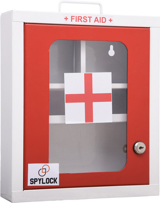 Spylock HEAVY METAL FIRST AID BOX First Aid Kit Box/Emergency Medical Box First Aid Box for Home , School , Office/Wall Mount First Aid Kit(Home, Sports and Fitness, Workplace, Vehicle)
