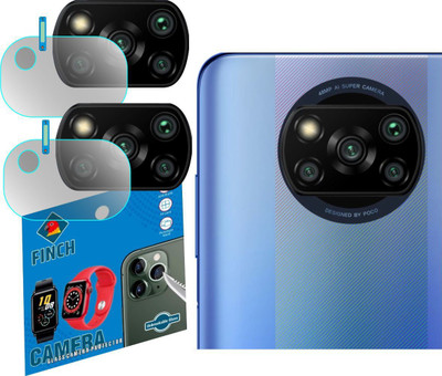 FINCH Back Camera Lens Glass Protector for POCO X3 PRO(Pack of: 2)