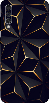 LAMHA SAMSUNG Galaxy A50s Mobile Skin(Ultra Super Black Abstract Shape With High Matte Finish.)