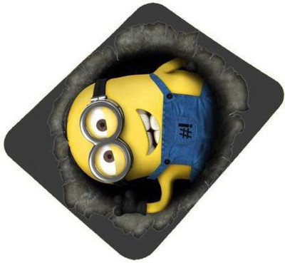 PNV Kraft Printed Minion animated Mouse Pad Non Slip Base Mousepad(Multicolor)