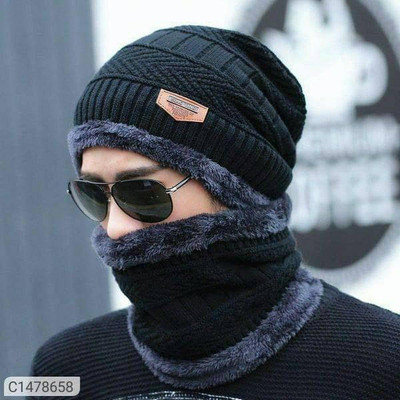 RADHE SALES Self Design Men Muffler
