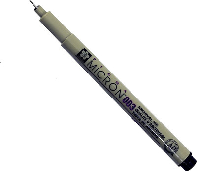 SAKURA Pigma Micron Black Open Stock 003 (0.15mm) Fineliner Pen(Ink Color - Black)