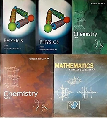 National Council Of Educational Research And Training Class 11th (PCM) Set Of 5 Books Physics Part 1 & 2 Chemistry Part 1 & 2 And Mathematics National Council Of Educational Research And Training Paperback In English MEDUIM(Paperback, NCERT)