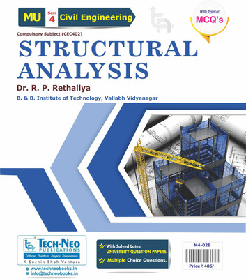 Structural Analysis (Includes Typical MCQ's) For MU Sem 4 Civil Course Code : CEC 402(Hardcover, Dr. R P. Rethaliya)