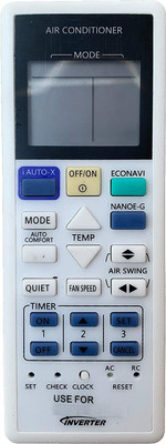 ANM Remote Compatible for Panasonic Inverter AC PANASONIC ( SAME MODEL ONLY ), VERIFICATION ON 9408256237 Remote Controller(White)