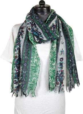 KIRE NE Printed Wool Blend Girls Stole, Scarf, Fancy Scarf
