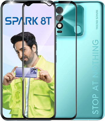 Flipkart SmartBuy Edge To Edge Tempered Glass for Tecno Spark 8T(Pack of 1)