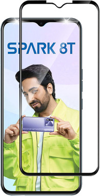 Flipkart SmartBuy Edge To Edge Tempered Glass for Tecno Spark 8T(Pack of 1)