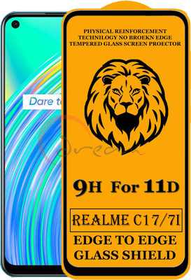 Dream Edge To Edge Tempered Glass for Realme C17, Realme 7i(Pack of 1)
