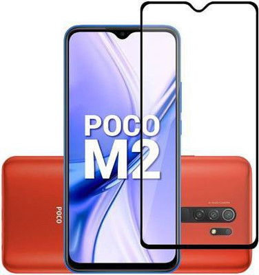 AVN Elite Edge To Edge Tempered Glass for Poco M2(Pack of 1)