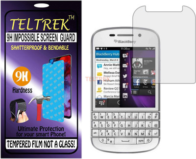 TELTREK Tempered Glass Guard for BLACKBERRY Q10 (Flexible Shatterproof)(Pack of 1)