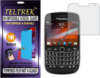 TELTREK Tempered Glass Guard for BLACKBERRY 9900 (Flexible Shatterproof)(Pack of 1)