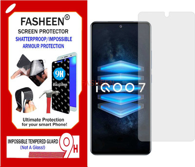 Fasheen Tempered Glass Guard for VIVO IQOO 7 V2049A (Flexible Shatterproof)(Pack of 1)