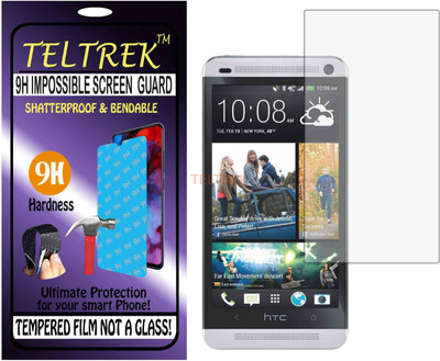 TELTREK Tempered Glass Guard for HTC ONE DUAL SIM (Flexible Shatterproof)(Pack of 1)